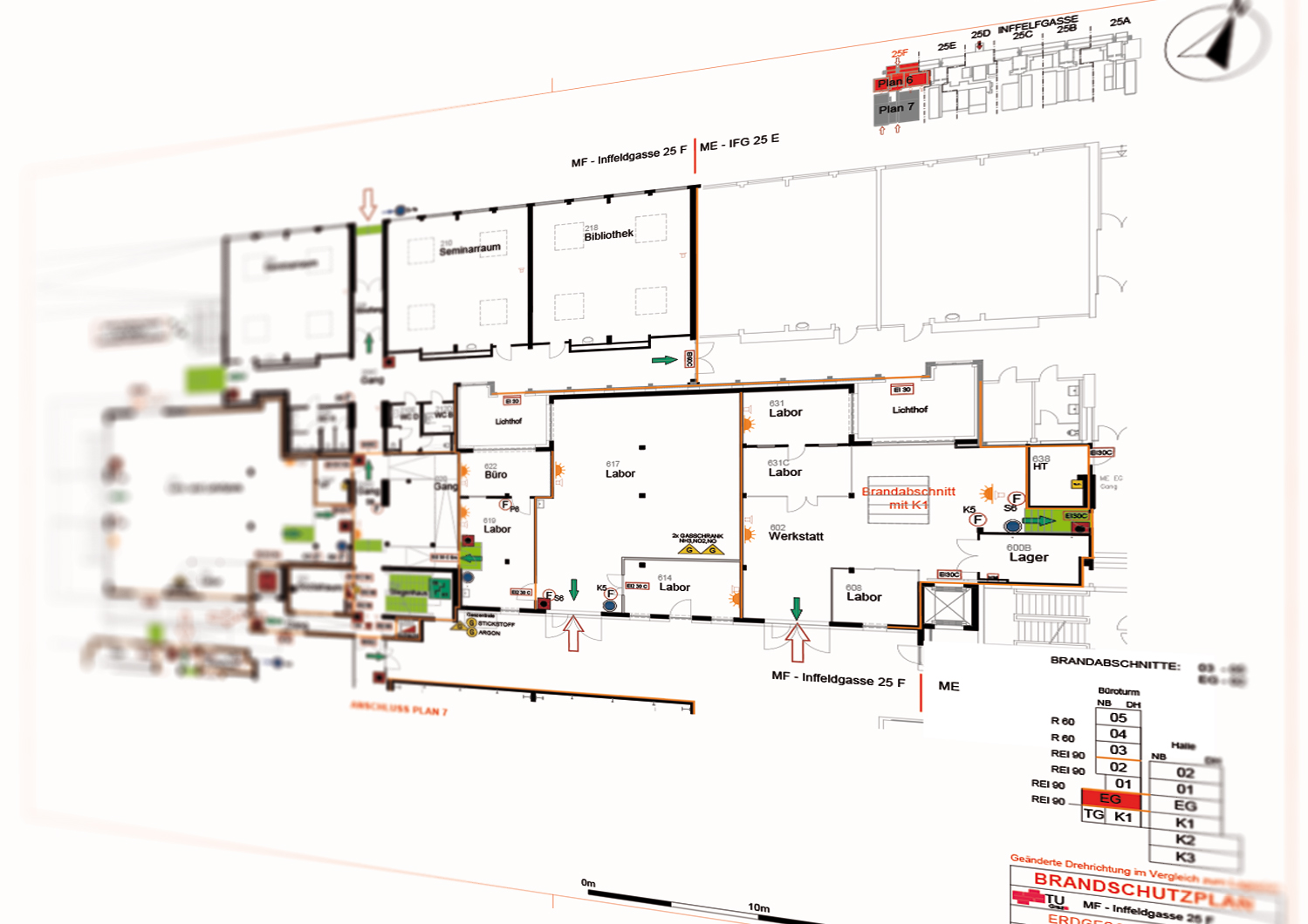 Brandschutzplan Beispiel